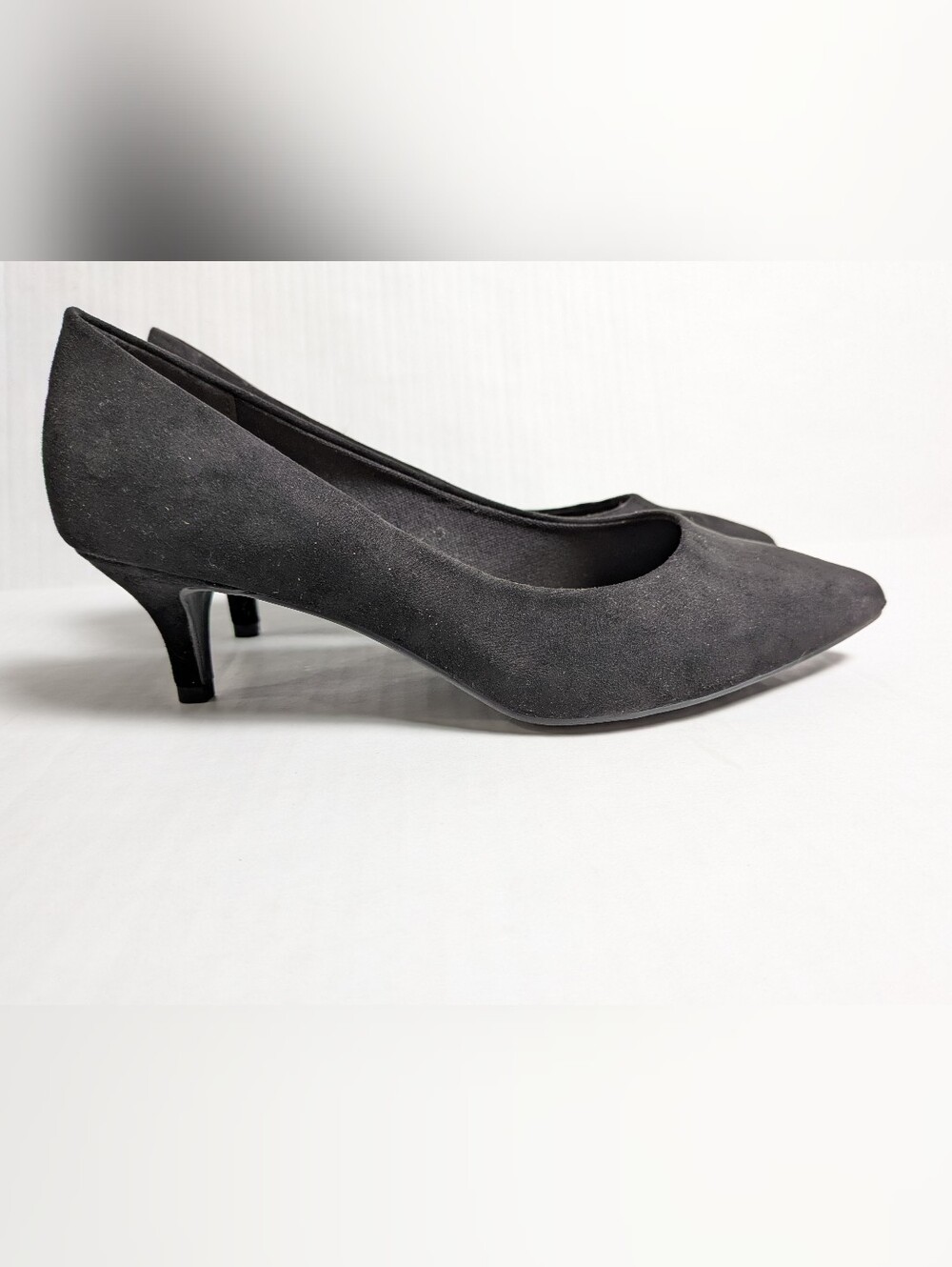 Torrid Kitten Heel Black Suede Look